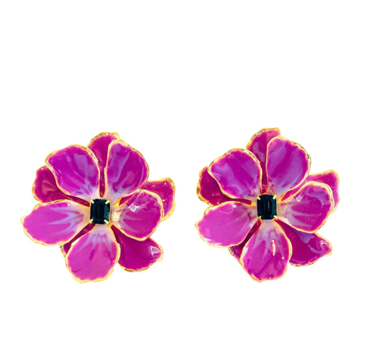 Flower Earring In Tropic
