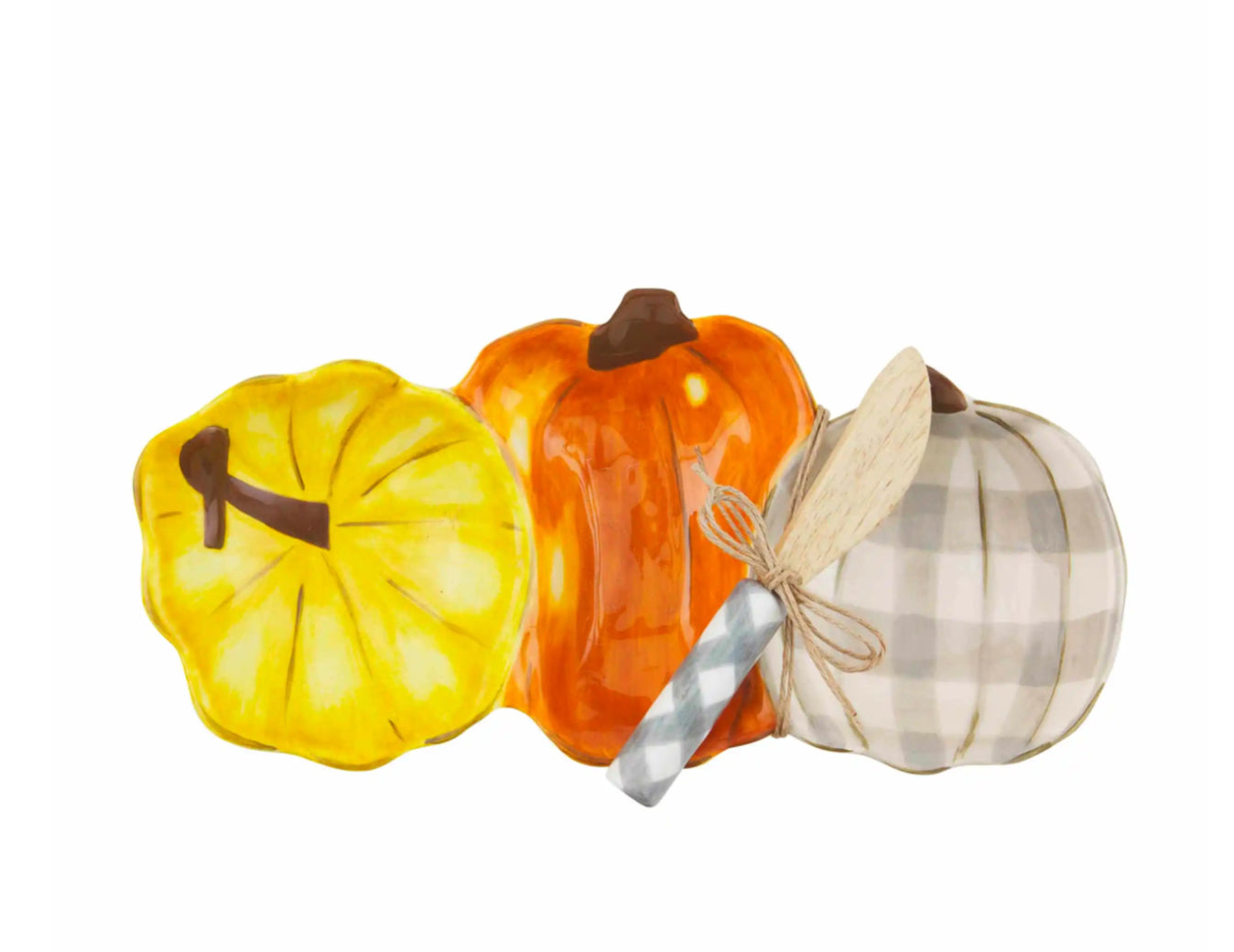 Colorful Pumpkin Triple Dip Set