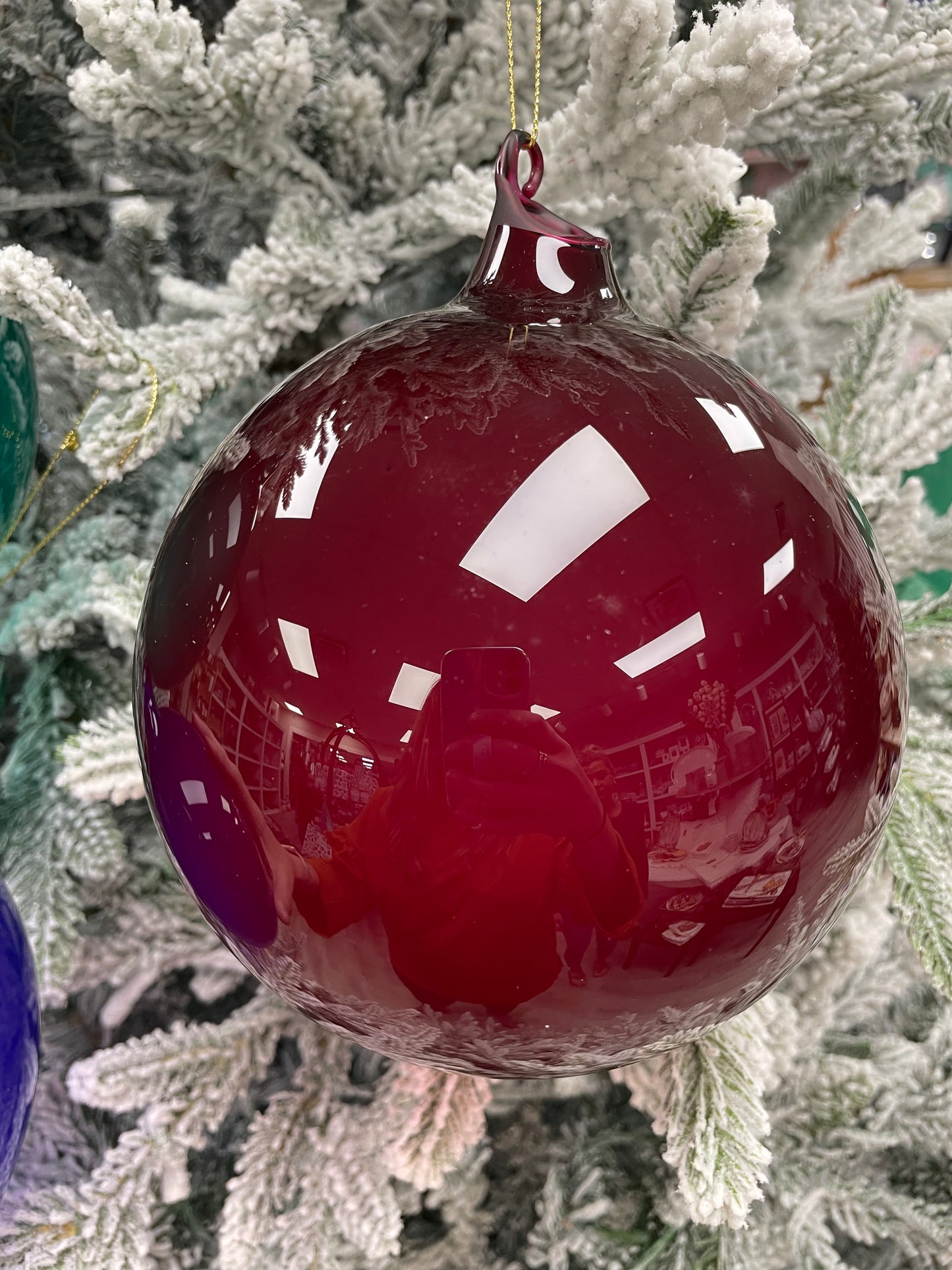 150mm Bubblegum Glass Ornaments