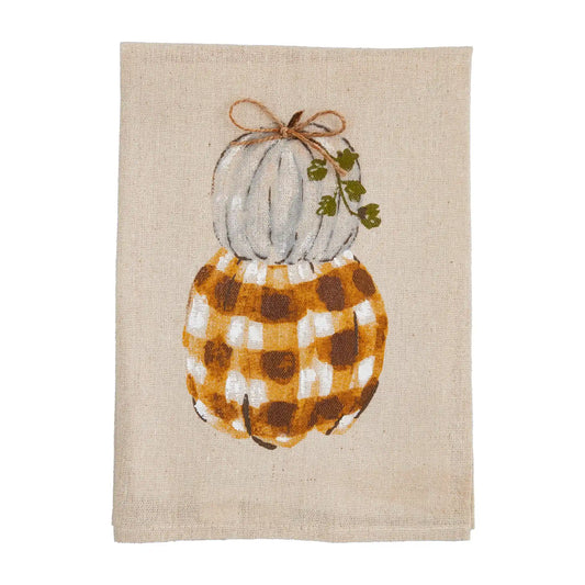 Stacked Pumpkin Tea Towel