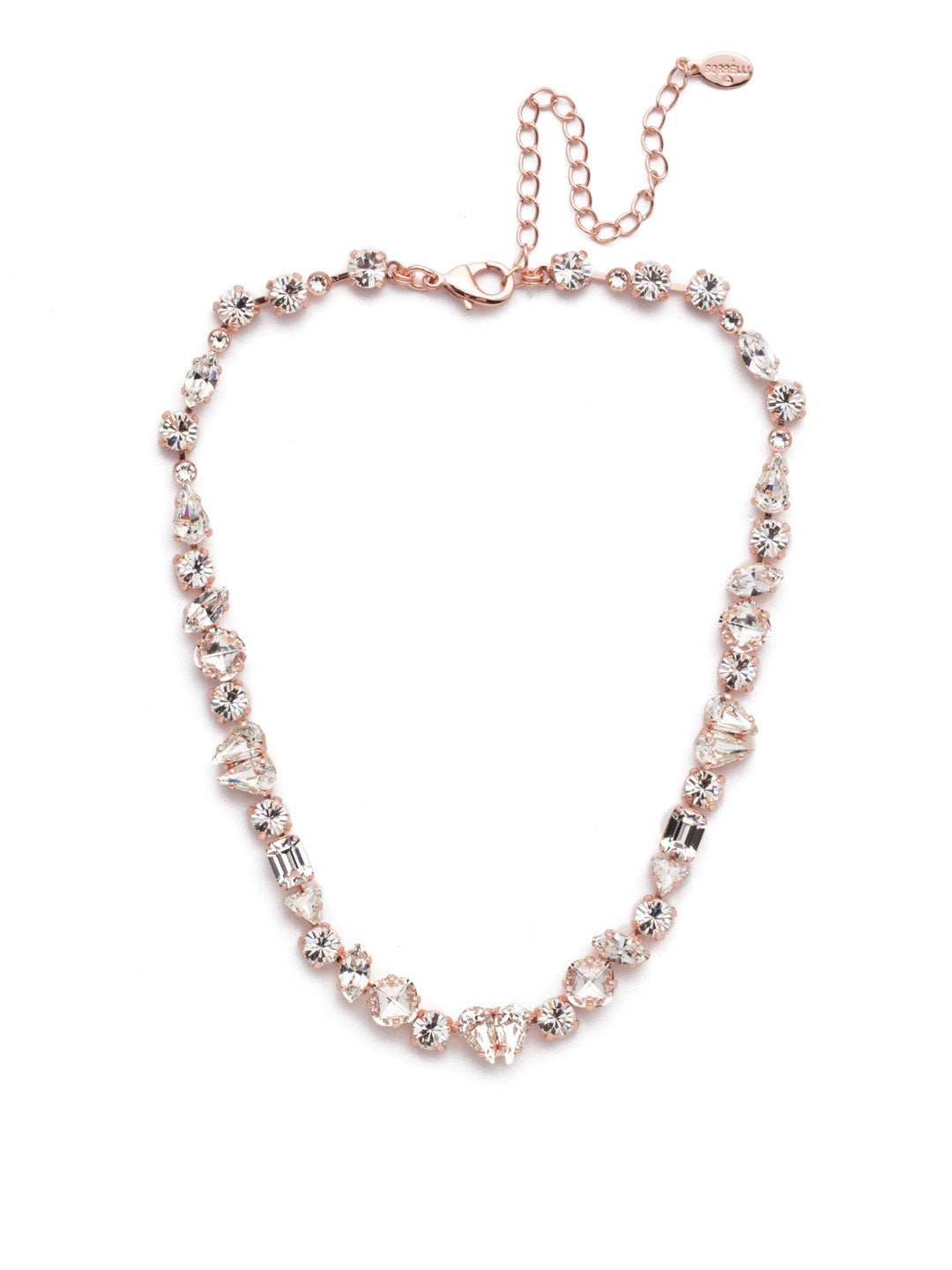 FINAL SALE Portia Tennis Necklace in Rose Gold