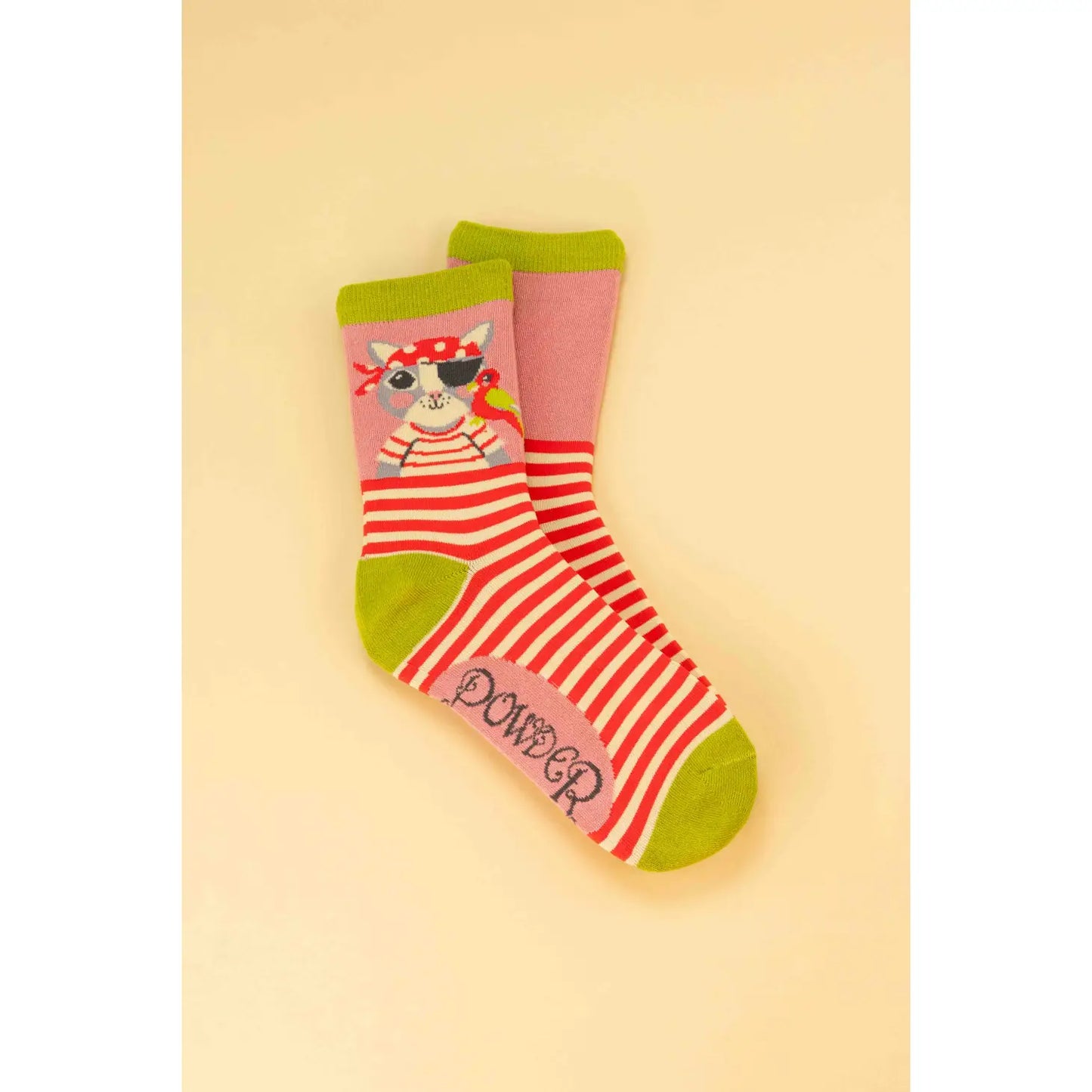Pirate Kitty Ankle Sock