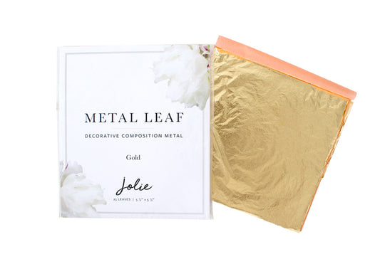 FINAL SALE Jolie Gold Metal Leaf